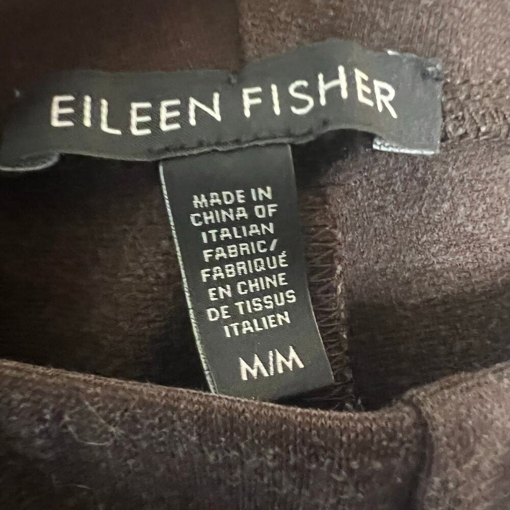 Eileen Fisher brown pull on Straight leg tencel lyocell blend pants Size Medium - Picture 5 of 8